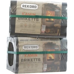 20 kg REKORD Braunkohle als Brennstoff 2 x 10 kg für Kamin und Ofen – Ansicht 1