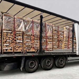 Birkenholz zum Heizen, Großladung, 30/33 cm, 1 RM Paletteneinheiten als Großgebinde – Ansicht 1