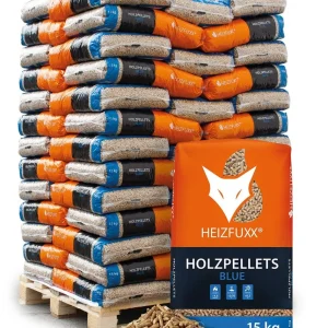 Blue Pellets aus Holz ENplus A1, mit wählbarer Menge für Kamin und Ofen – Ansicht 1