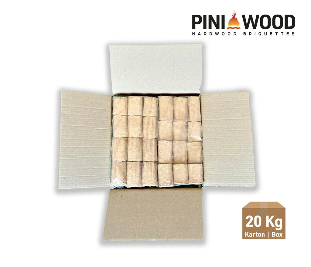 Buchen-Briketts aus Holz, mit wählbarer Menge für Kamin und Ofen – Ansicht 2