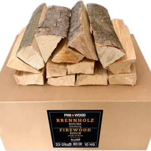 Buchen-Kaminholz, 25 cm, 10 kg für Kamin und Ofen – Ansicht 1