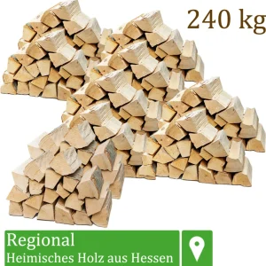 Buchen-Kaminholz, 25 cm, 240 kg für Kamin und Ofen – Ansicht 1