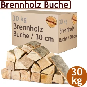Buchen-Kaminholz, 30 cm, 30 kg für Kamin und Ofen – Ansicht 1