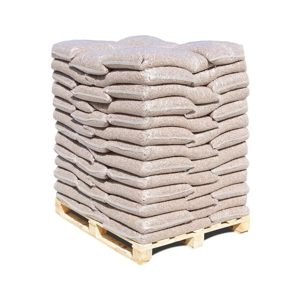 Eichen-Pellets aus Holz ENplus A1, 975 kg Paletteneinheit (65 × 15 kg), 6 mm für Kamin und Ofen – Ansicht 2