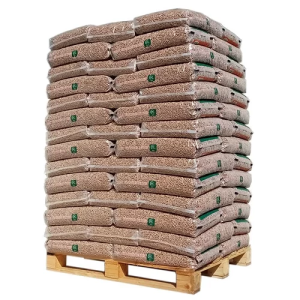Energie-Pellets aus Holz, Paletteneinheit mit 70 × 15-kg-Säcken für Kamin und Ofen – Ansicht 1