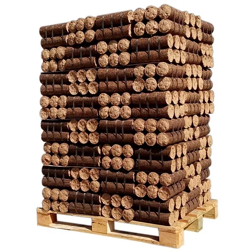 Gemischtes Pressholz aus Hart- und Weichholz, 960 kg Paletteneinheit für Kamin und Ofen – Ansicht 1