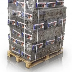 Hartholzbriketts 8-eckig mit Loch 960 kg für Kamin und Ofen – Ansicht 1