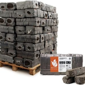 HEIZFUXX Torfbriketts Torfkohle Braunkohle Gluthalter Dauerbrenner für Kamin und Ofen – Ansicht 1