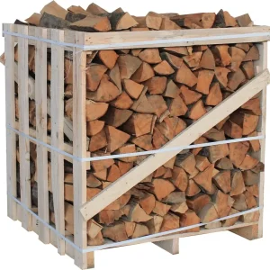 JSM Buchen-Kaminholz, 1 RM / 1,6 SRM, 25 cm, Paletteneinheit für Kamin und Ofen – Ansicht 1