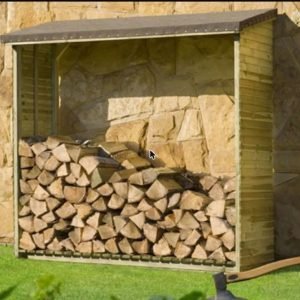 Kaminholzregal aus druckimprägniertem Holz, 188 × 69 × 183 cm – Ansicht 1