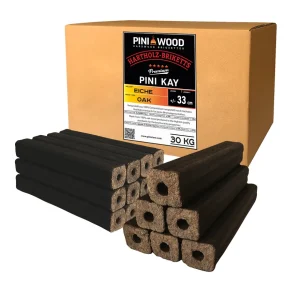 KAY Eichenholzbriketts, 30 kg, 23/33 cm für Kamin und Ofen – Ansicht 1