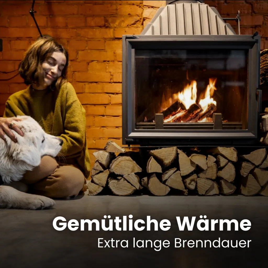 Laubholz-Mix Kaminholz, 1 RM / 1,6 SRM, 25 cm, 500 kg für Kamin und Ofen – Ansicht 4
