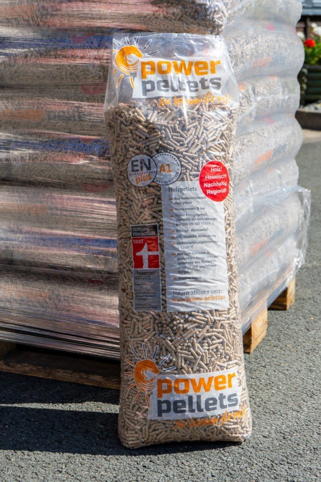 Pellets aus Holz 15 kg Sack (Paletteneinheit 55 Säcke) für Kamin und Ofen – Ansicht 1