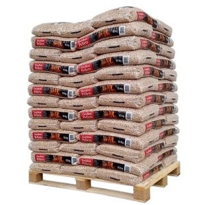 Pellets, Paletteneinheit mit 65 Säcken à 15 kg für Kamin und Ofen – Ansicht 1