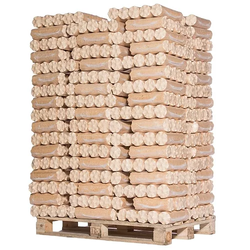 Pressholz, Nadelholz, 960 kg Paletteneinheit für Kamin und Ofen – Ansicht 1