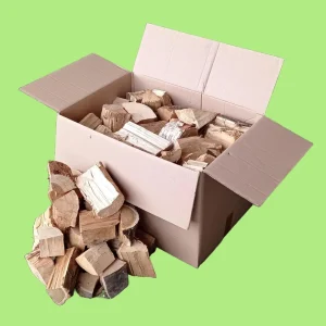 Restholz Mischholz 30 kg Karton für Kamin und Ofen – Ansicht 1