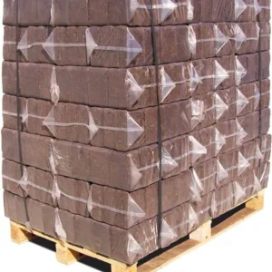 RUF Rindenbriketts, 1000 kg Paletteneinheit (84 × 12 kg) für Kamin und Ofen – Ansicht 1